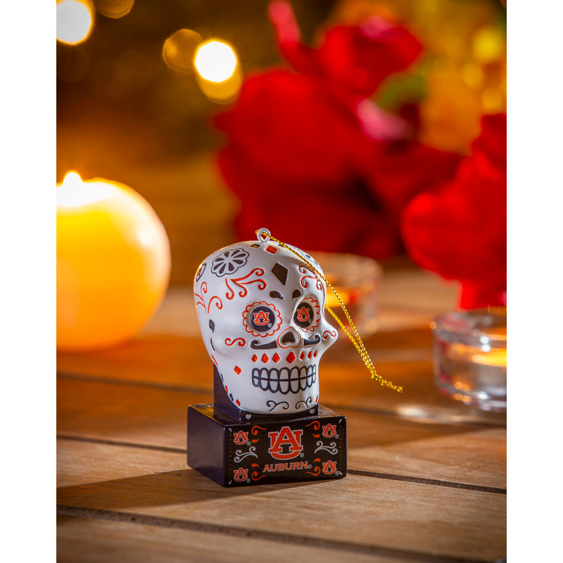 Auburn University, Sugar Skull Orn,3ot928sk