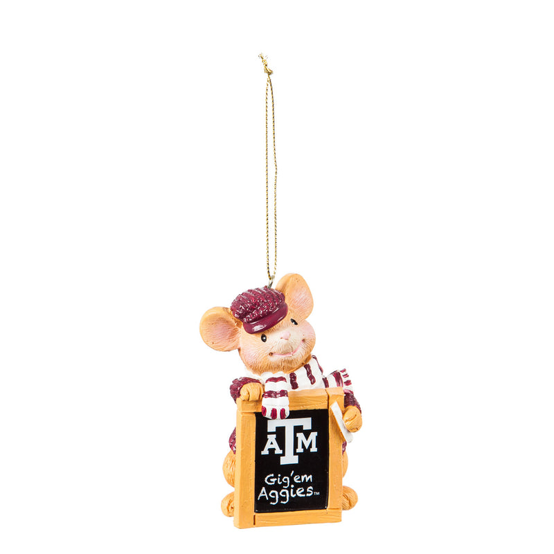 Texas A&M, Holiday Mouse Ornament,3ot969mou