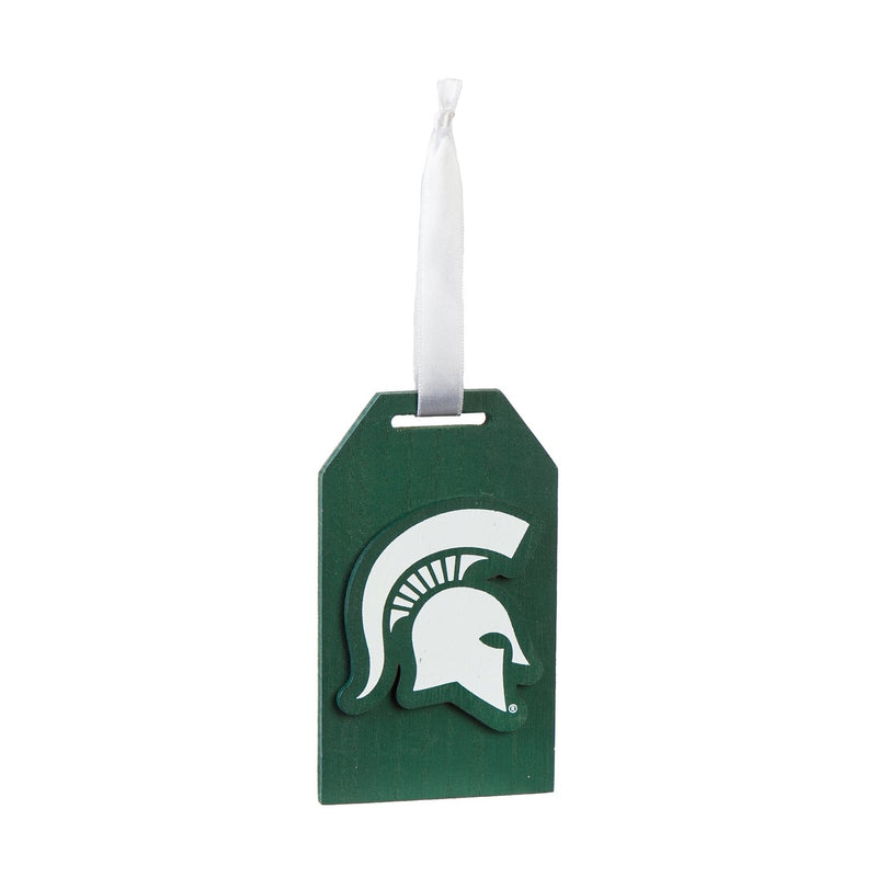 Michigan State University,Gift Tag Ornament,3ot971gt