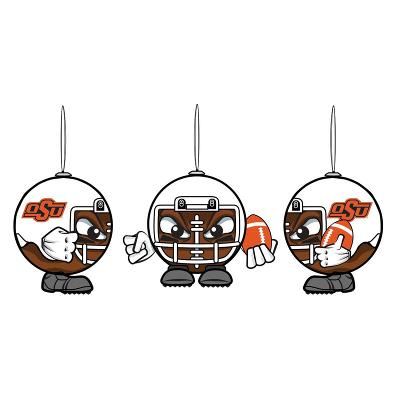 Oklahoma State University, Ball Head Ornament,3ot975bh