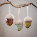 3.75" Ceramic Hanging Décor Set, Acorn