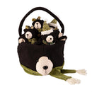 Woodland Storybook Ornament Fabric Black Bear in Bucket, Asst of 2