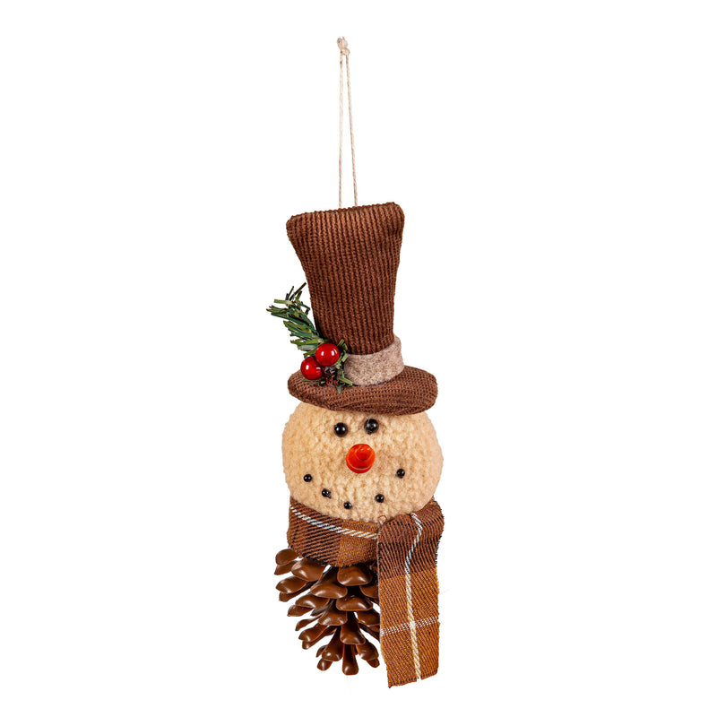 Fabric Pinecone Christmas Character Ornament,3otf228