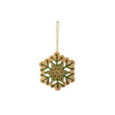 5.5" Fabric Snowflake Beaded Ornament,3otf236
