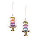 5" Plastic Macarons on Dessert Stand Ornament