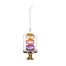 5" Plastic Macarons on Dessert Stand Ornament