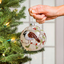 Cardinal and Chickadee Glass LED Ornament, 2 ASST,3otl019