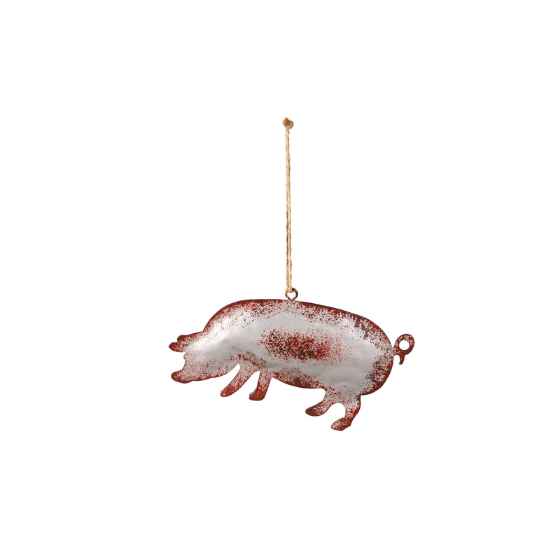 Metal Farm Animal Ornament,3otm396