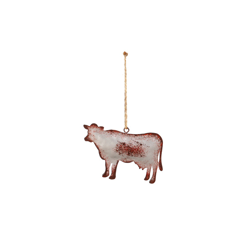 Metal Farm Animal Ornament,3otm396