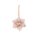 5" Metal Flower with Gems Ornament