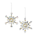 Season to Sparkle Ornament Snowflake with Gems Metal and Acrylic, 6"H