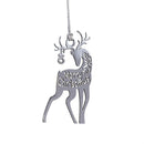 Joyful Traditions Ornament Deer "Merry Christmas" Metal Set