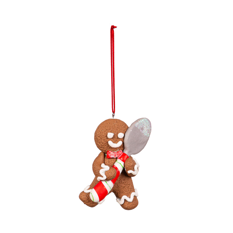 3.5" Resin Baking Gingerbread Ornament,3otr212