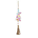 12" Wood Bunny Shaped Hanging Décor, 2 Asst
