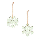 4" Wood Snowflake Ornament
