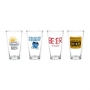 Beer Appreciation Pint Glass, 16oz, CDU