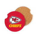 Kansas City Chiefs Car Coaster Set, 2pc