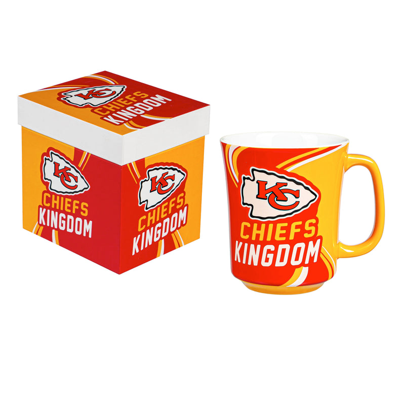 Kansas City Chiefs, 14oz  Ceramic with Matching Box,3rca3815