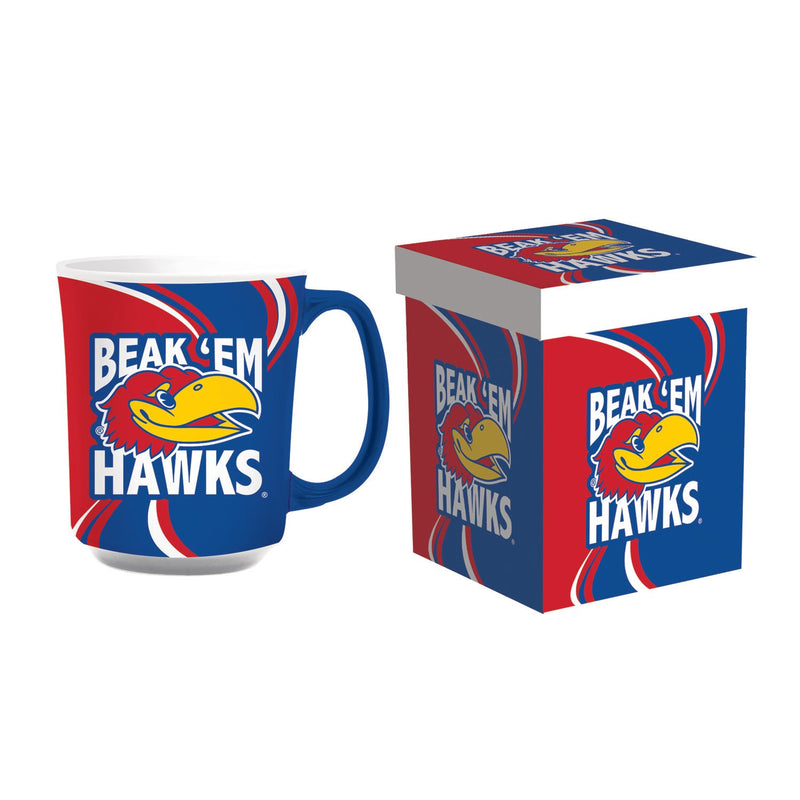 University of Kansas, 14oz  Ceramic with Matching Box,3rca996