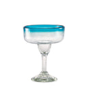 Recycled Glass Margarita , 12 OZ, Maya Aquamarine,3rgw7095a