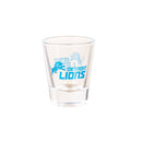 4-Piece Ceramic and Glass 2oz. Cup Set, Detroit Lions,3sg3810cgs