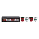 4-Piece Ceramic and Glass 2oz. Cup Set, Minnesota,3sg4363cgsb