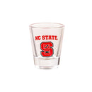 North Carolina State University 4-Piece Ceramic and Glass 2oz. Shot Glass Set