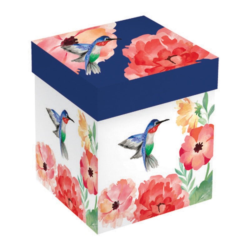 17oz. Stemless Figurine Glass w/ Gift Box, Hummingbird,3sl1075