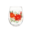 Stemless Glass w/ Box, 17oz, Holiday Greenhouse,3sl9899