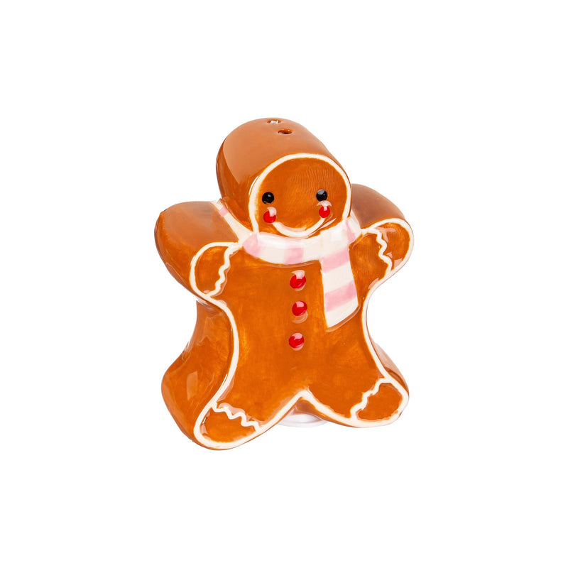 Ceramic Salt and Pepper Set, Gingerbread,3spc096