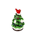 Joyful Traditions Salt and Pepper Shakers Ceramic Christmas Tree with Cardinal, Set