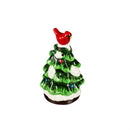 Joyful Traditions Salt and Pepper Shakers Ceramic Christmas Tree with Cardinal, Set