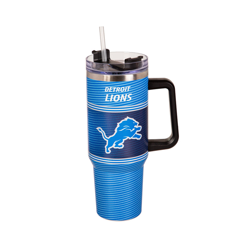 40oz Stainless Steel Mega Cup w/ Straw, Detroit Lions,3ss3810cc