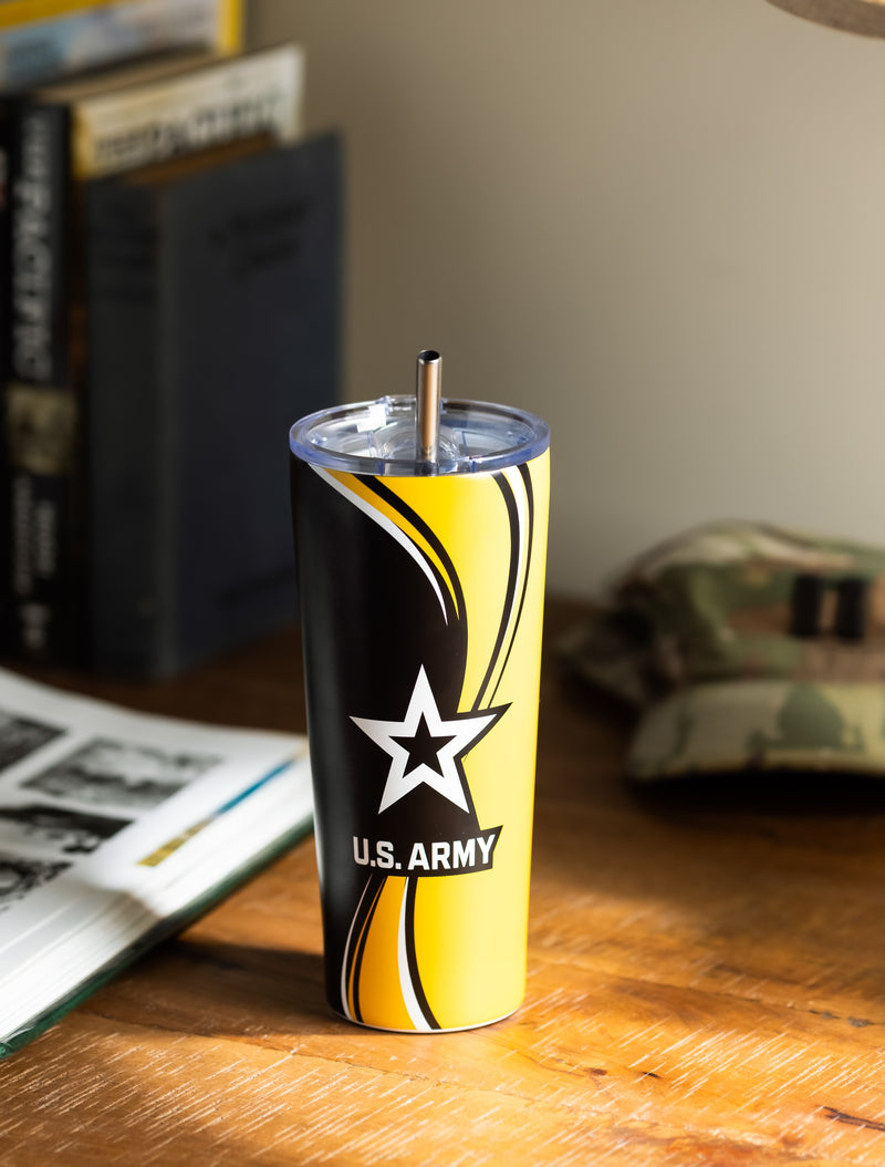 Stainless Steel Tumbler, 20oz, Army,3ss5063t