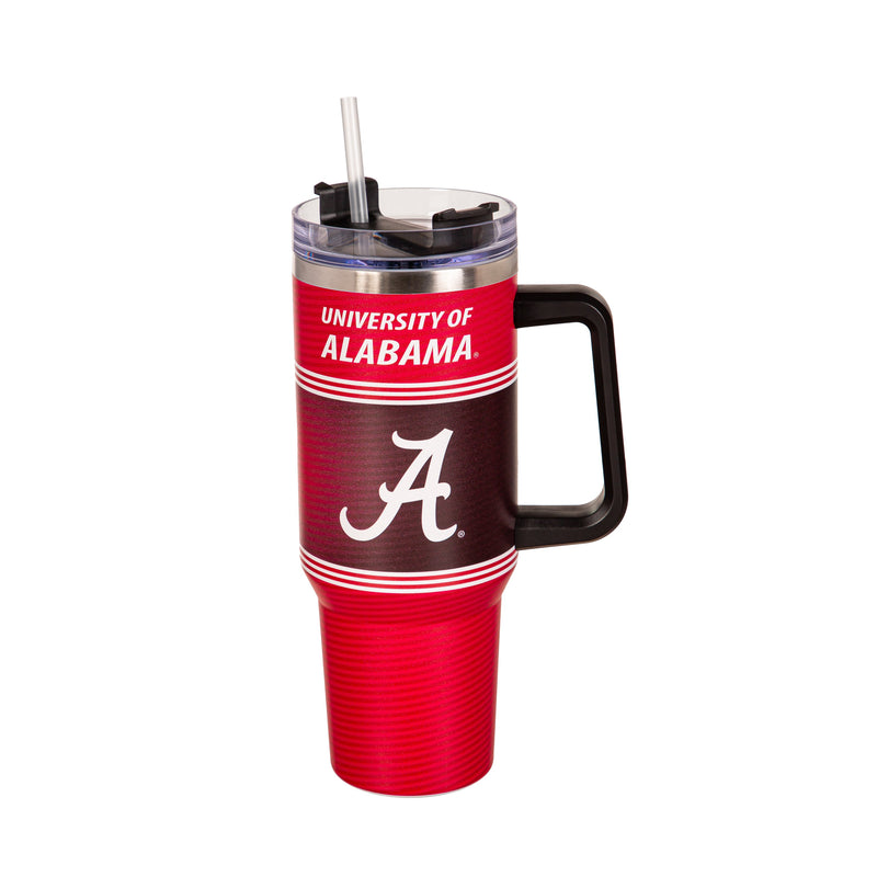 40oz Stainless Steel Mega Cup w/ Straw, University of Alabama,3ss924cc