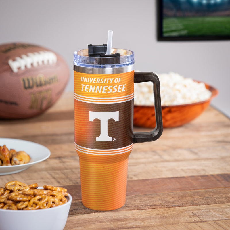 40oz Stainless Steel Mega Cup w/ Straw, University of Tennessee,3ss955cc