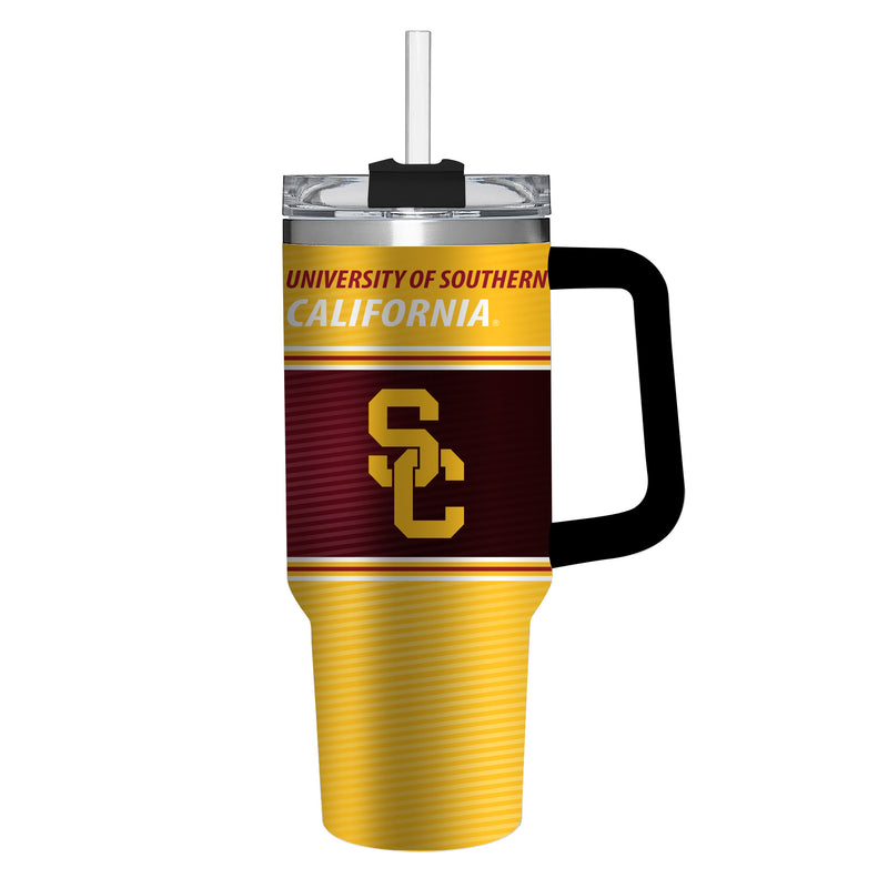 40oz Stainless Steel Mega Cup w/ Straw, University of Southern California,3ss997cc