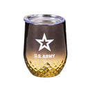 US Army, Electroplated Stainless Steel Stemless Cup, 12oz,3ssh5063w
