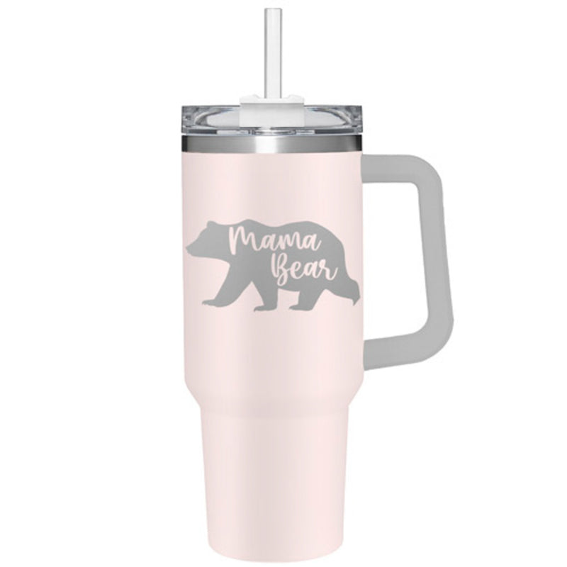 40oz Stainless Steel Canyon Cup w/ Straw, Mama Bear,3sshd013