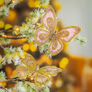 Season to Sparkle Ornament Butterfly Fabric Tree Clip, 6.75"L