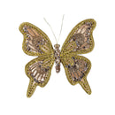 Season to Sparkle Ornament Butterfly Fabric Tree Clip, 6.75"L