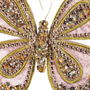 Season to Sparkle Ornament Butterfly Fabric Tree Clip, 6.75"L
