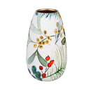 VivaStyle VivaStyle Poinsettia Bliss Vase, Metal Vase, Festive Foliage, Set of 2