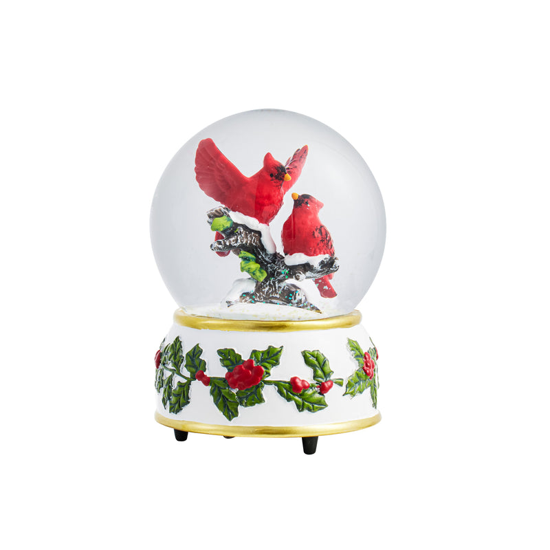 5.75" Resin Cardinal Water Globe,3wgl235