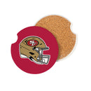 San Francisco 49ers Car Coaster Set, 2pc