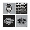 Los Angeles Kings Ceramic Coasters Set, 4pcs with Wood Caddy