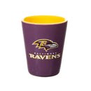 Baltimore Ravens 4-Piece Ceramic and Glass 2oz. Cup Set