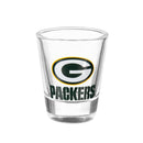 Green Bay Packers 4-Piece Ceramic and Glass 2oz. Cup Set