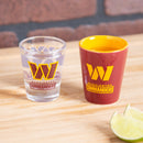 Washington Commanders 4-Piece Ceramic and Glass 2oz. Cup Set