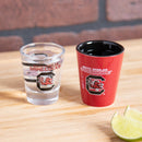 University of South Carolina 4-Piece Ceramic and Glass 2oz. Cup Set